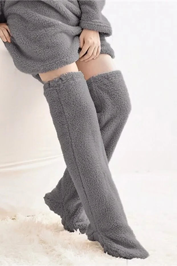Navelisa CozyLeg™ - Ultra Yumuşak Peluş Ev Çorabı