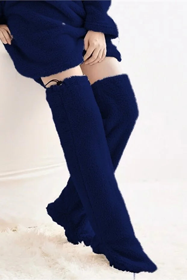 Navelisa CozyLeg™ - Ultra Yumuşak Peluş Ev Çorabı