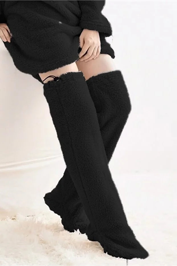 Navelisa CozyLeg™ - Ultra Yumuşak Peluş Ev Çorabı